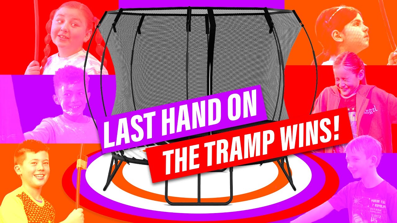 LAST TO LET GO WINS A TRAMPOLINE | What Now? Presents