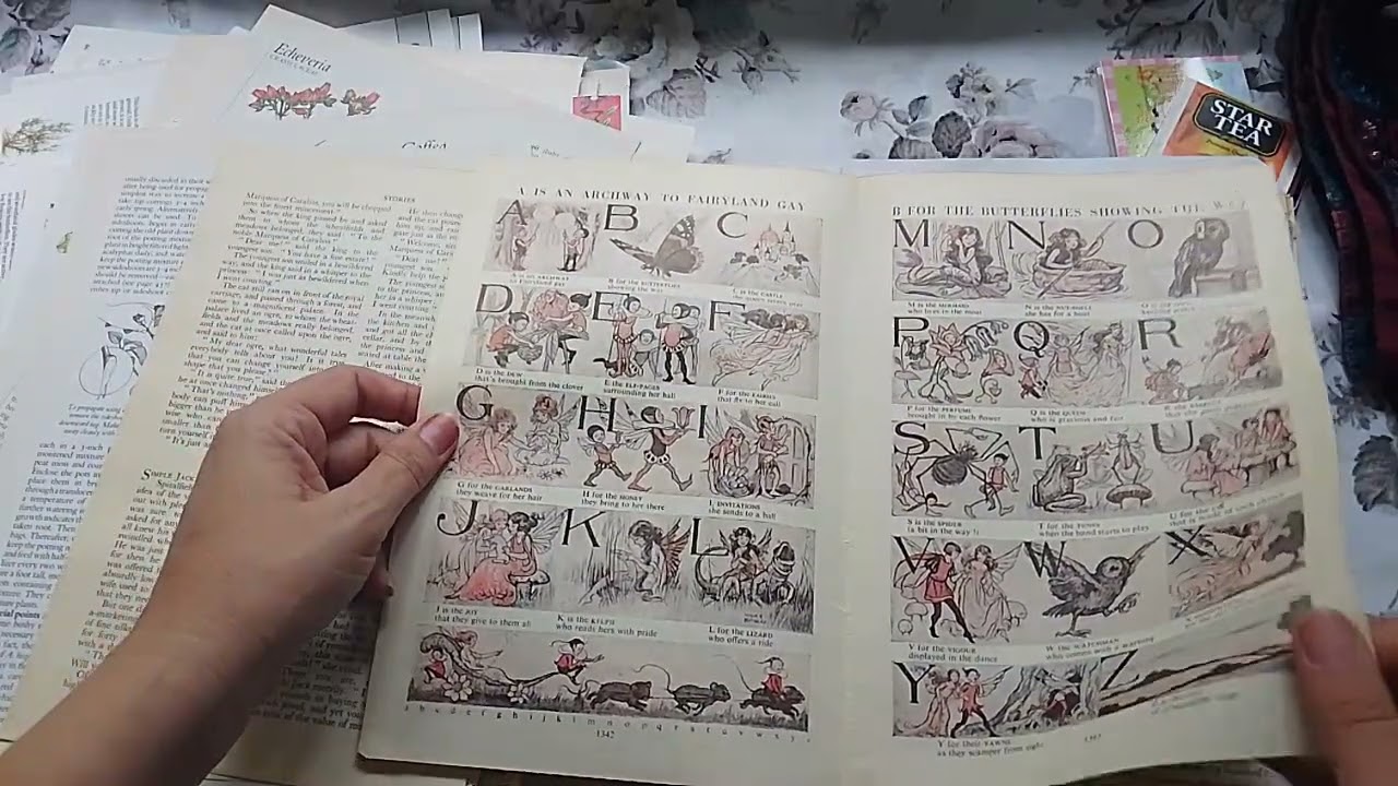 ❤️つよっぷ 625B⑩可愛いビンテージ絵本ジャンクジャーナル ❤️つよっぷ 625B⑩可愛いビンテージ絵本ジャンクジャーナル