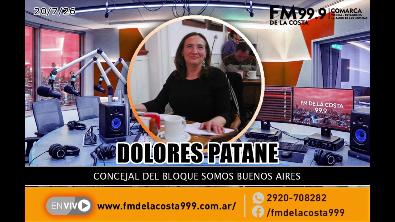 Dolores Patane - FM DE LA COSTA 99.9 - 20/7/26