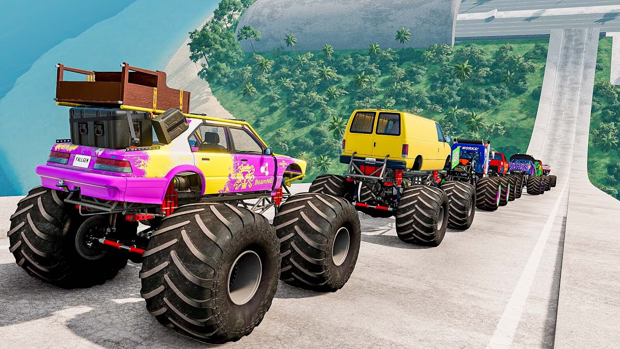 Epic High Speed Monster Jumps 