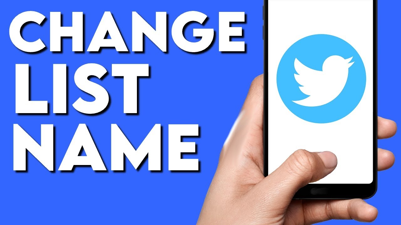 How To Change List Name On Twitter App YouTube How To Change List Name On Twitter App YouTube