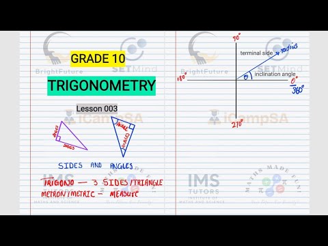 Grade 10 | Trigonometry | Lesson 003 | ICampSA - YouTube