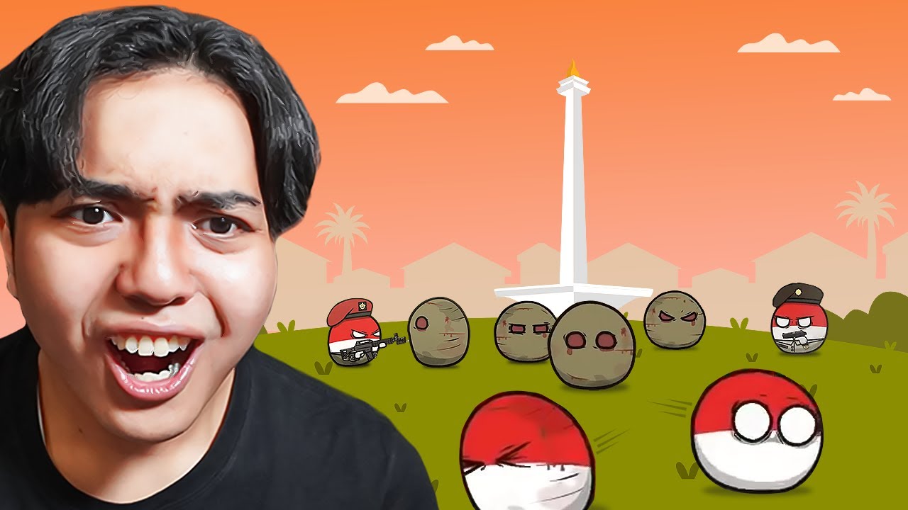 Zombie Menginvasi Indonesia di Dunia Countryballs