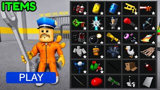 USE ALL ITEMS POLICE BOY ESCAPE PRISON (OBBY)