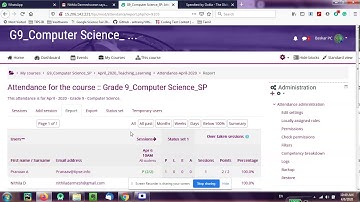 Attendance Module - LMS (Moodle)