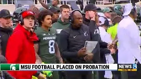 MSU football placed on probation