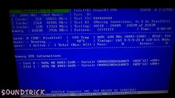 MEMTEST86 5.01 into an OLD 64mb SD + CORSAIR XMS3 DDR3 TEST [ BEST SOFTWARE TO RAM TEST ]