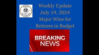 Major wins for retirees in final state budget