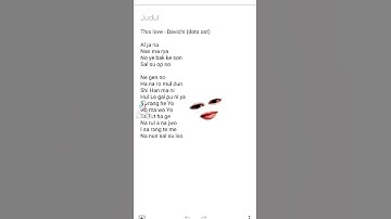 Thumbnail of lirik lagu this love-Davichi