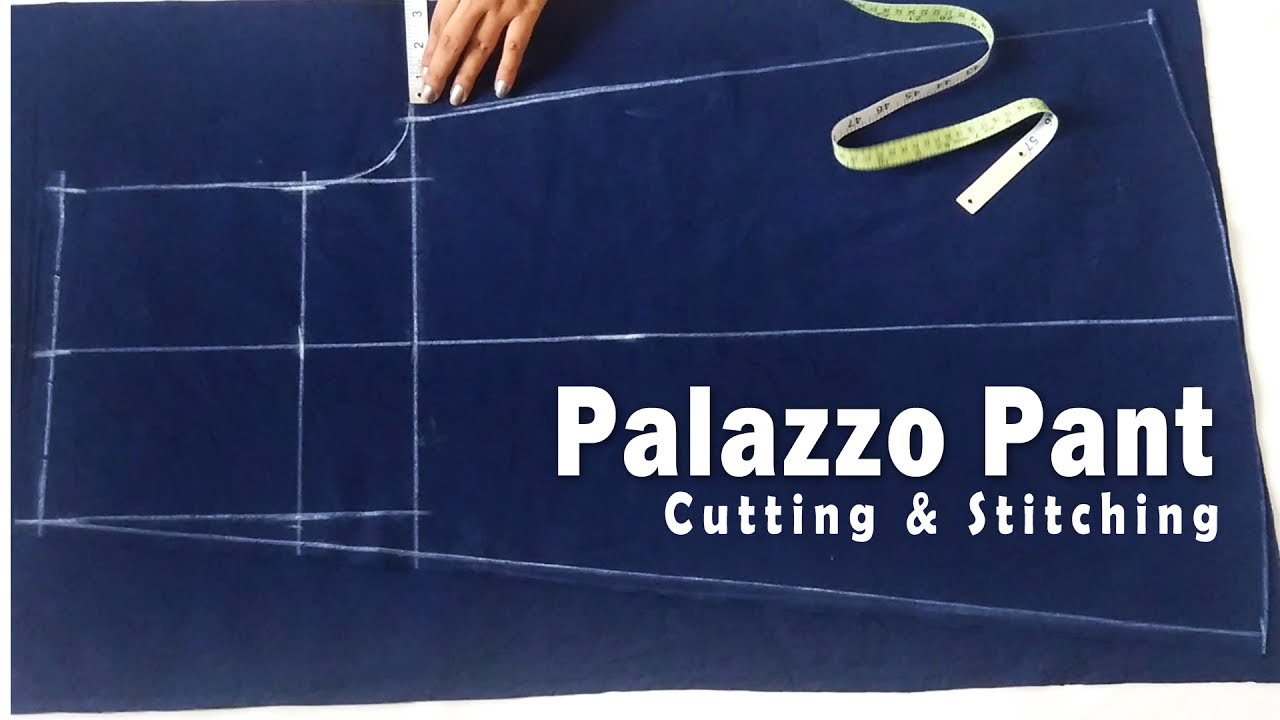 Palazzo Pant Cutting Stitching Designer Palazzo Sewing