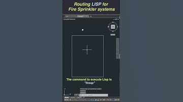 AutoCAD Fire Sprinkler Plan | #autocad #firefighting #shorts #autolisp #lisp