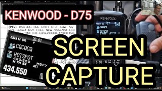 KENWOOD TH-D75, SCREEN CAPTURE