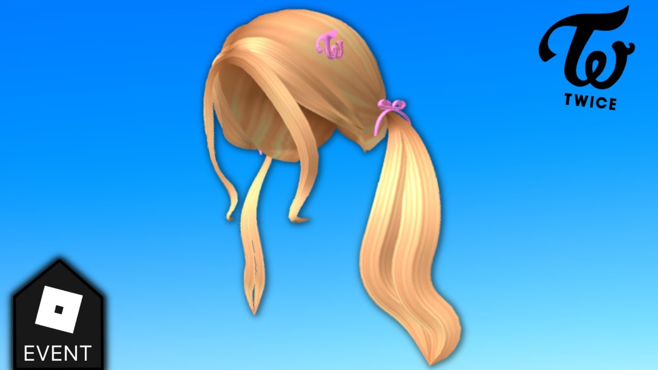 FREE HAIR ACCESSORY! HOW TO GET TWICE Blonde Pigtails! (ROBLOX TWICE SQUARE  EVENT) 