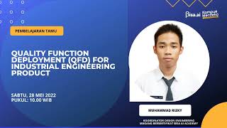 Quality Function Deployment (QFD) For Industrial Engineering Product