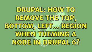 Drupal: How to remove the top, bottom, left... region when theming a node in Drupal 6?