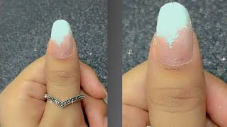 Easy White Shiny Nail Art Tutorial - Glittery Nail Art | Creative White shiny Nail ideas - nail art