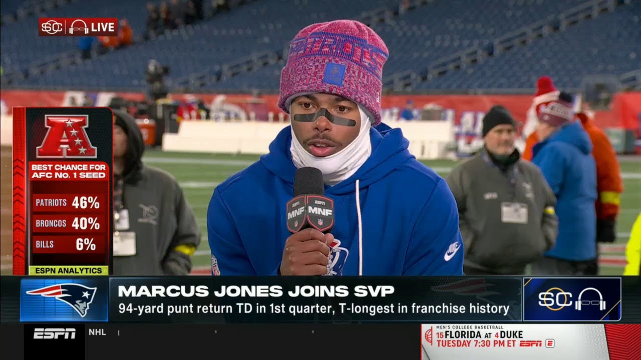 Patriots PostGame | Marcus Jones joins SVP on Drake Maye is play MVP form to beat Giants 33-15