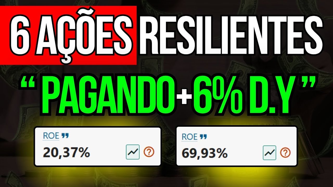 6 AÇÕES DEFENSIVAS E RESILIENTES PARA INVESTIR EM 2026!