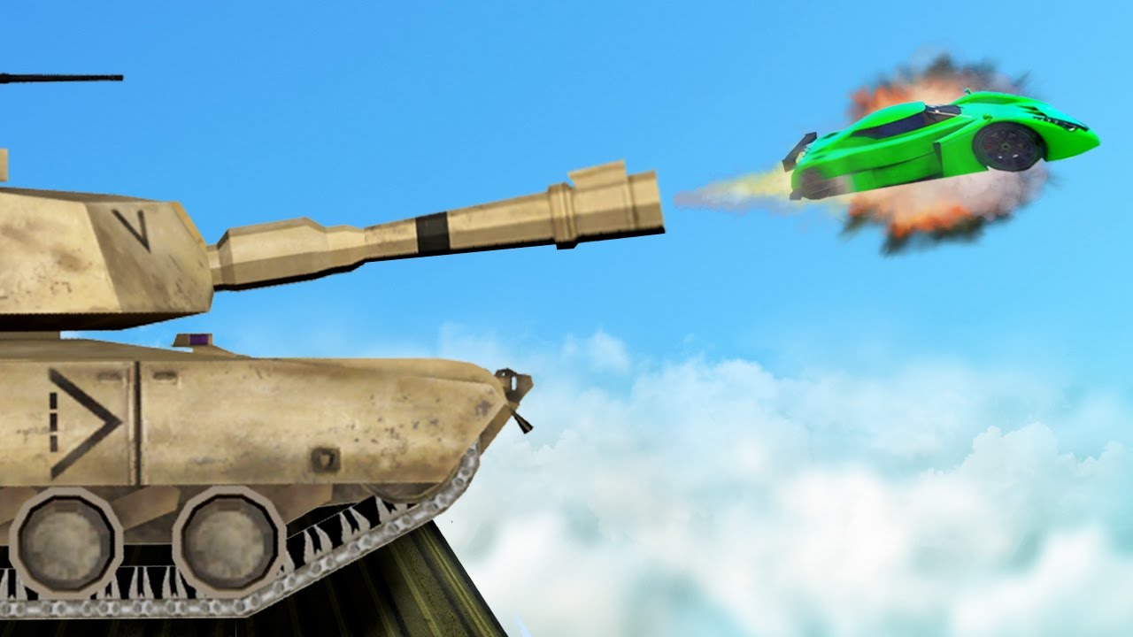 SHOOT CARS OUT OF TANKS IN GTA 5! (GTA 5 Funny Moments) YouTube