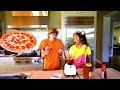 Ellie y jimmy hacen su propia pizza