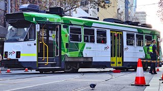 Derailed Melbourne Z3 Class Tram Recovery