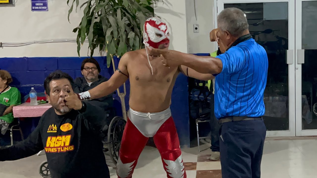 Ángel Azteca Jr, Hijo del Soberano y Centella Azul Jr Vs Kain y Los ...