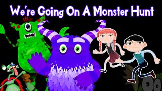 🎵 We're Going on a Monster Hunt 🎵 Kids Movement Song and Spooky Brain Break