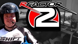 Playing rFactor 2 on Man Cave Racing Simulator w/ 3 46 screens, T500RS wheel and Clubsport V2
