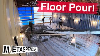 Floor Pour!  Shipping Container Barn Ep. 11