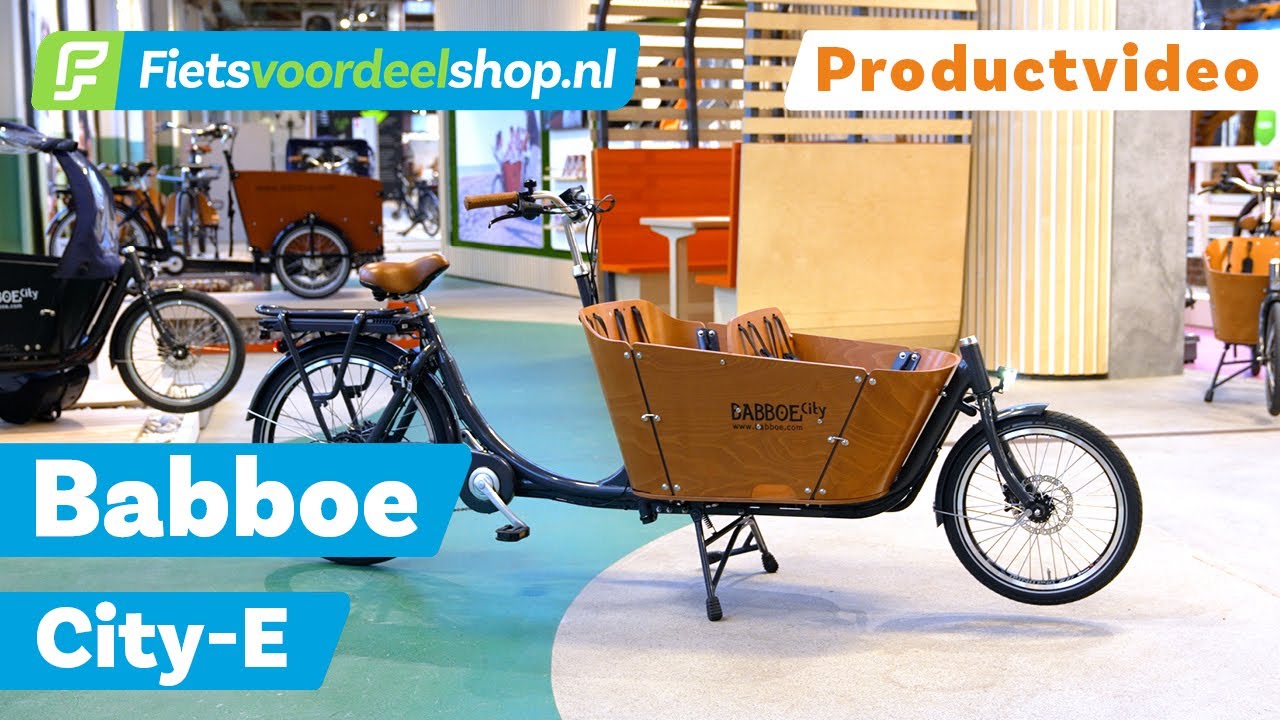 hybride piek Absorberen Babboe City-E - Elektrische bakfiets voor in de stad - YouTube