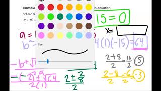 Alg 10 4 Part 1 Video Notes   The Quadratic Formula
