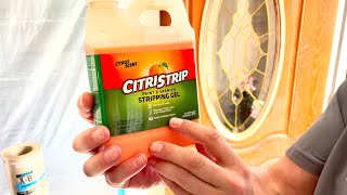 Strip  Fiberglass Door using Citristrip Stripping Gel (Part 1)