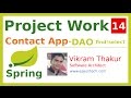 14-Spring MVC - Project Work - DAO find/select operation(Contact App) - By eZeon