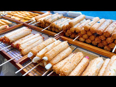 어묵 최강달인의 즉석핫바 맛집 수제어묵  - 모래내시장 Amazing skill of korean fish cake master - korean street food