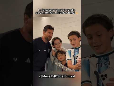 La llegada de Messi al estadio para enfrentar a Atlanta United 🐐