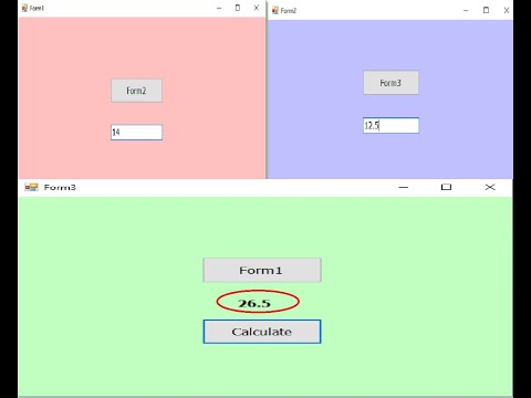 c# tutorial for beginners: How to Sum values between forms using global variables
