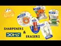 DOMS Smart Sharpeners And Erasers Unboxing And Review 🤩 | #doms #sharpeners