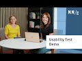 Introducing a participant to a usability test a demonstration