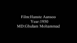 Film hanste Ansoo(1950) Dil toot ke bola dil todne wale ka bhala ho