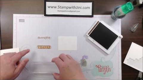 Stamp with Jini GETTING STARTED - MOUNTING 2 STAMPS ONTO A CLEAR BLOCK by Jini Merck