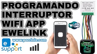 Programación app EWELINK interruptor configuración funciones wifi hogar datos moviles screenshot 2
