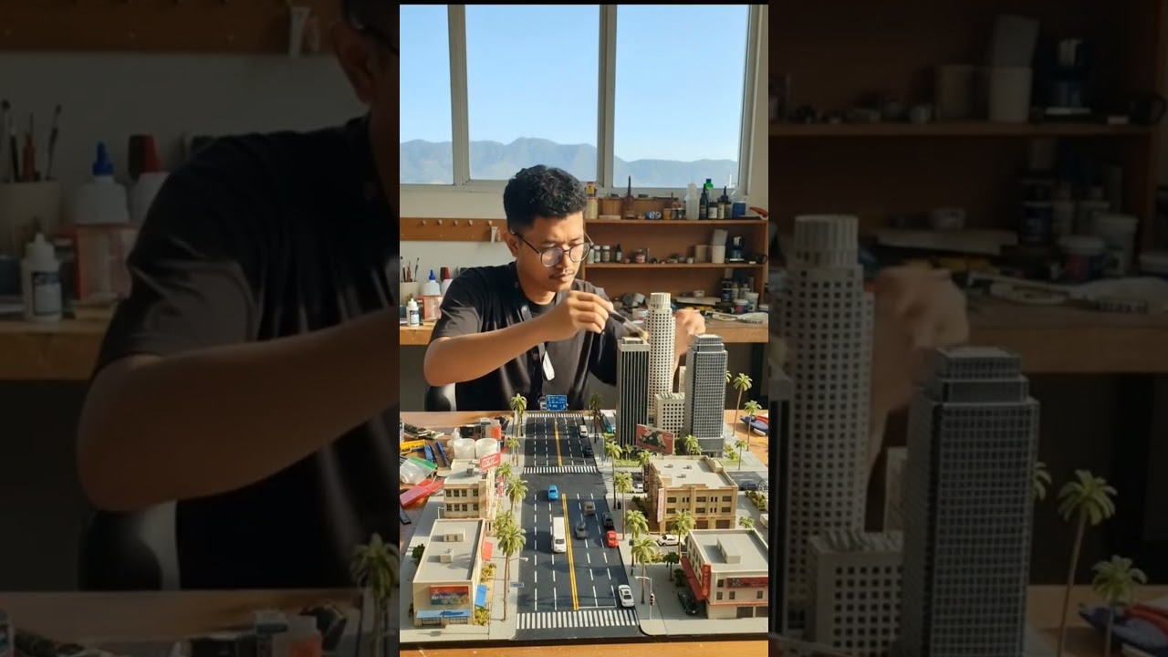 like a real miniature of the city of Los Angeles 