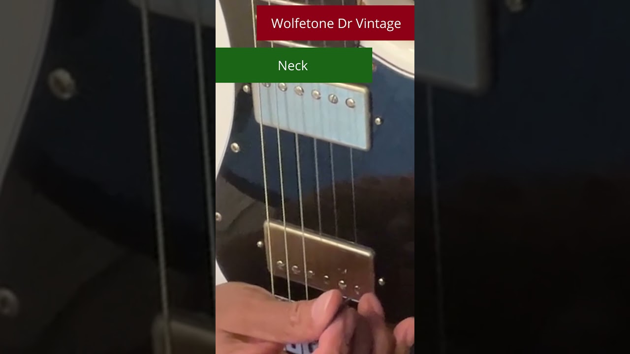 Wolfetone Dr Vintage pickup: Neck tone with Touch-Sensitive