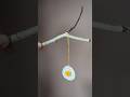Простой пасхальный декор. Бумажные яйца с текстильным желтком #diy #easteregg
