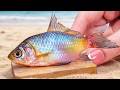 So Cozy! 🍅 Crispy Fried Whole Fish In Rich & Tangy Tomato Sauce 🐟| ASMR Cooking Mini Food