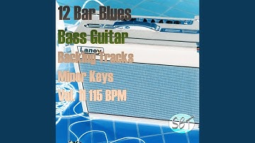 12 Bar Blues Bass Guitar Backing Track in C# Minor 115 BPM
