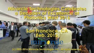 Mirrorcle Technologies at the Photonics West 2016 Exhibition