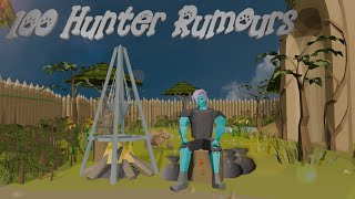 100 Hunter Rumours!! OSRS Loot video - Stack 'em up! Ep.1