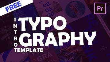 Typography Intro | Template - Premiere Pro CC