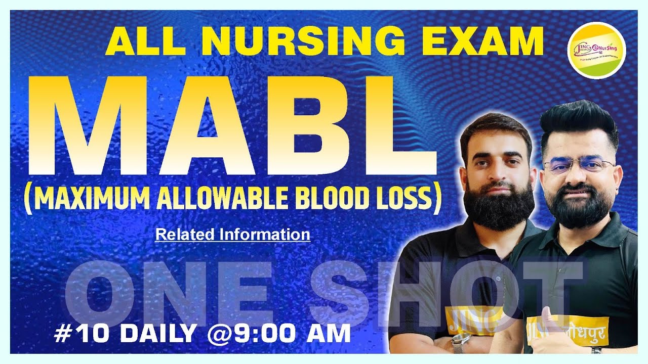 MABL [MAXIMUM ALLOWABLE BLOOD LOSS] All Nursing ExamRelated Information ...